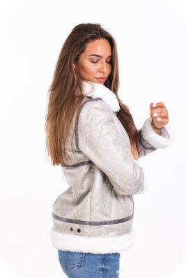 Alpha Industries - B3FL Wmn - Pasová bunda - Šedivobílá - Image 5