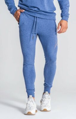 Gianni Kavanagh - Heather Blue Diamond Joggers - Image 3