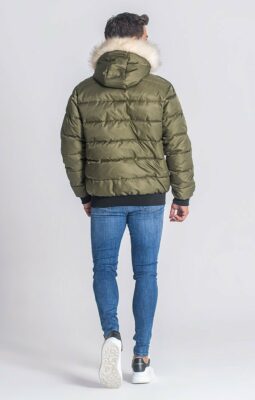 Gianni Kavanagh - Army Green Hooded Bomber Jacket - Image 3