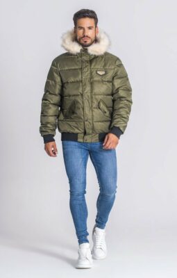 Gianni Kavanagh - Army Green Hooded Bomber Jacket - Image 4