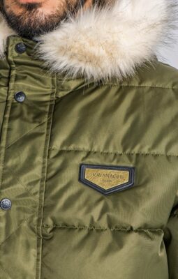 Gianni Kavanagh - Army Green Hooded Bomber Jacket - Image 5