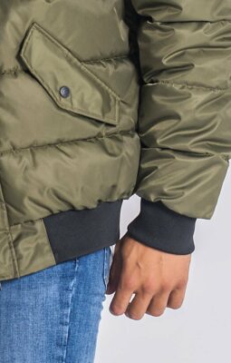 Gianni Kavanagh - Army Green Hooded Bomber Jacket - Image 6