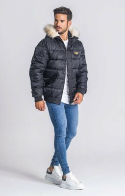 Gianni Kavanagh - Black Hooded Bomber Jacket - Image 3