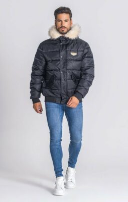 Gianni Kavanagh - Black Hooded Bomber Jacket - Image 5