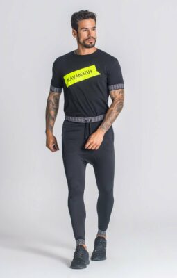 Gianni Kavanagh - Black Brooklyn GK elastic Tee - Image 3