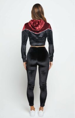 Sik Silk - Velour Piping Hoodie - Image 5