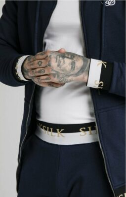 Sik Silk - Deluxe Zip Through Funnel Neck Hoodie - Image 2