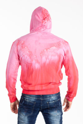 Sixth June - Washed Hoodie - Mikina - Růžová - Obrázek 4