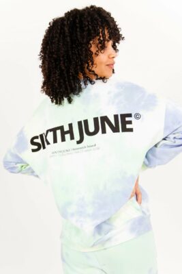 Sixth June - Tie and Dye Sweatshirt - Mikina - Zelená - Image 3