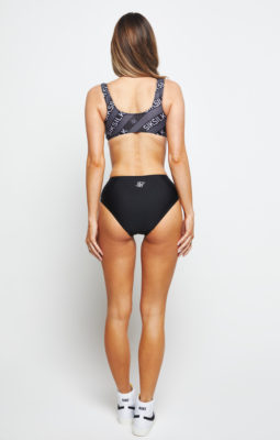 Sik Silk - Printed Cut Out Swimsuit - Jednodílné plavky - Černé - Image 4
