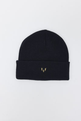 Messi x Sik Silk - Woven Badge Beanie - Kulich - Černý - Image 3