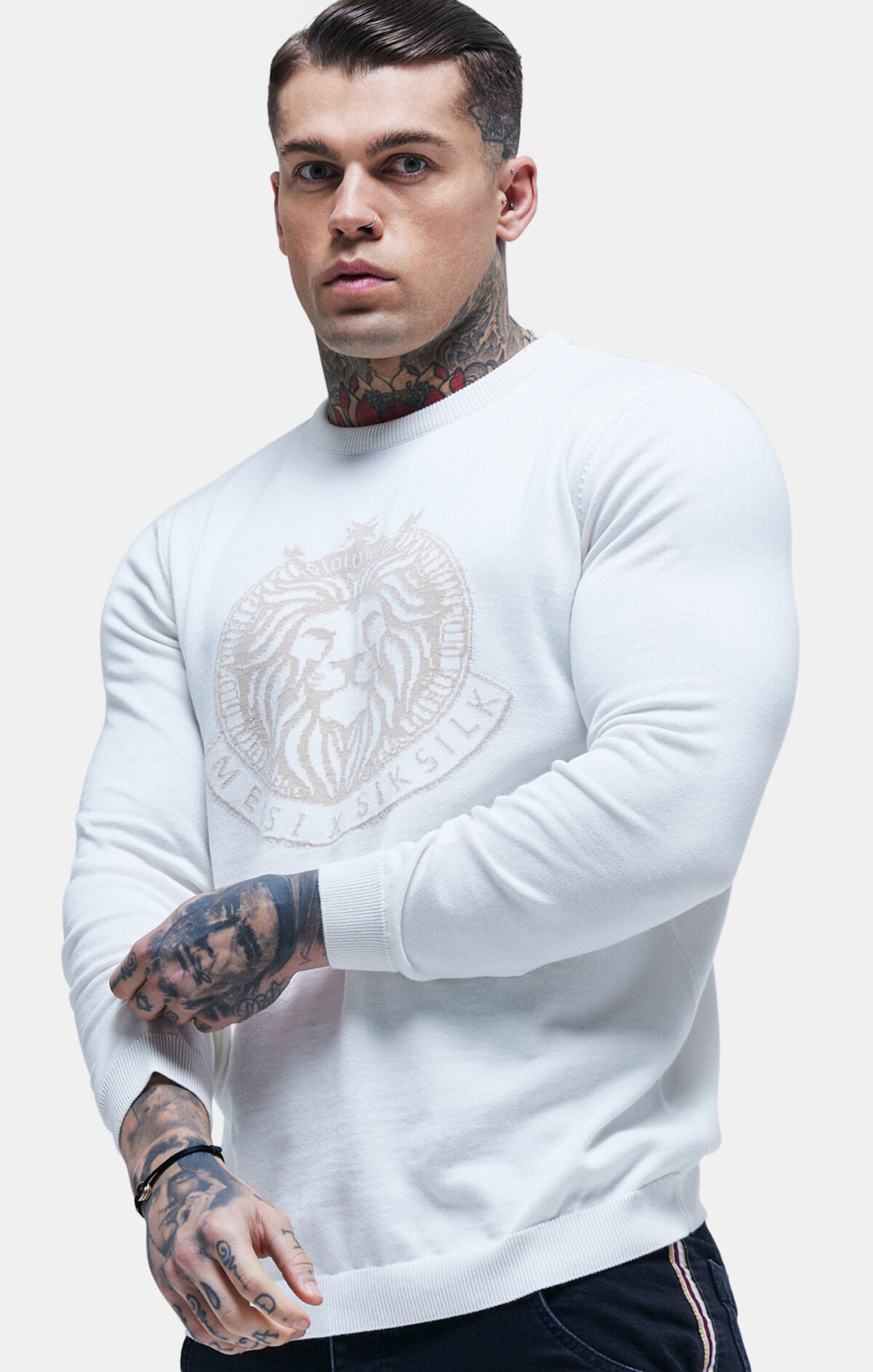 Messi x Sik Silk - Knit Lion Crew Sweat