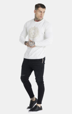 Messi x Sik Silk - Knit Lion Crew Sweat - Image 3