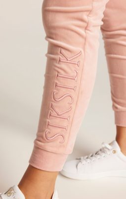 Sik Silk - Velour Embroidered Joggers - Image 3