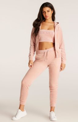 Sik Silk - Velour Embroidered Joggers - Image 4
