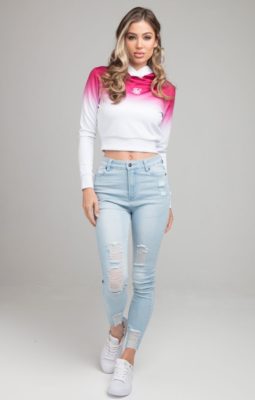 Sik Silk - High Fade Track Top - Mikina - Růžová - Image 2