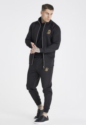 Messi x Sik Silk - Tape Funnel Zip Top - Mikina - Černá - Image 3