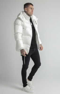 Messi x Sik Silk - Puffer Jacket - Pasová bunda - Bílá - Image 3