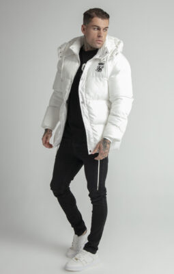 Messi x Sik Silk - Puffer Jacket - Pasová bunda - Bílá - Image 4
