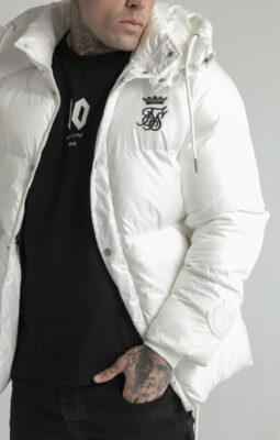 Messi x Sik Silk - Puffer Jacket - Pasová bunda - Bílá - Image 2