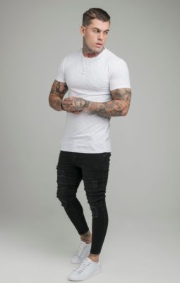 Sik Silk - Jacquard Print Interlock Gym Tee - Image 2