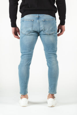 2Y Premium - Destroyed Skinny Cropped Denim - Roztrhané džíny - Modré - Image 3