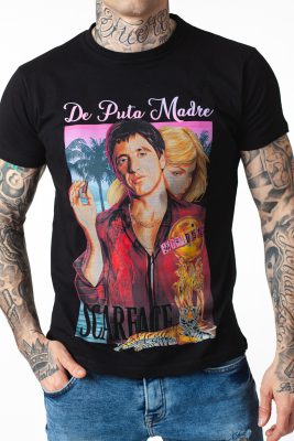 De Puta Madre - Scarface - Triko - Černé - Image 2