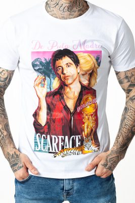 De Puta Madre - Scarface - Triko - Bílé - Image 2
