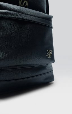Sik Silk - Black PU Taped Backpack - Image 4