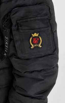 Sik Silk - Black Bomber Jacket - Image 2