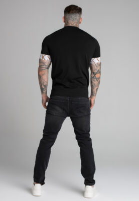 Sik Silk - Tech T-Shirt - Triko s lemy kolem bicepsů - Černé - Image 5