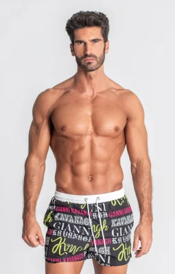 Gianni Kavanagh - Multicolor Translation Swimshorts - Barevné plavky - Image 3