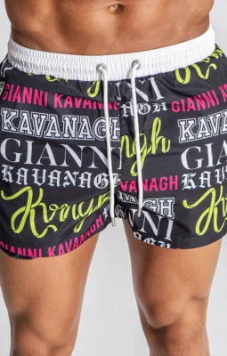 Gianni Kavanagh - Multicolor Translation Swimshorts - Barevné plavky - Image 2